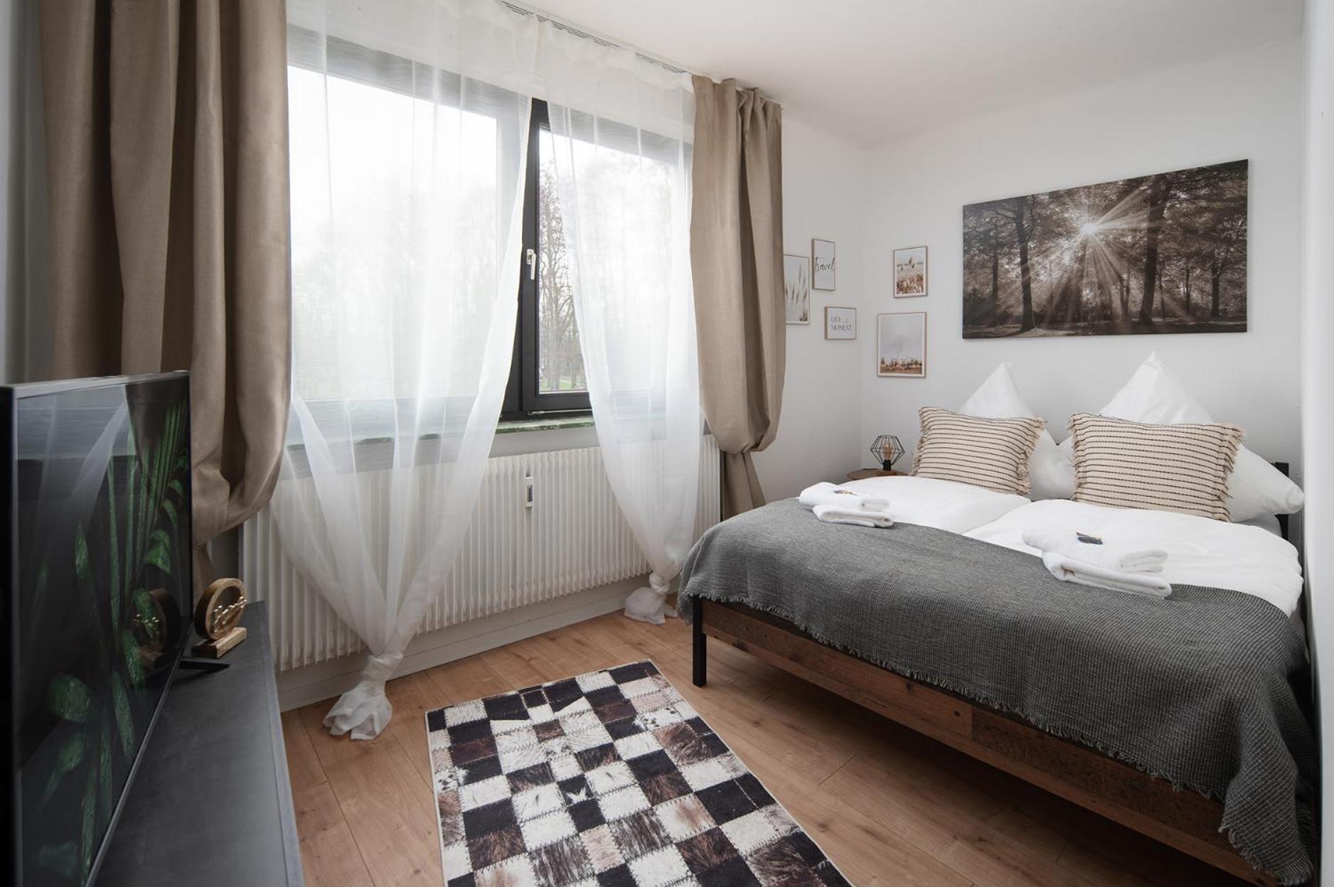 1-4 Gaeste Wohnung W-Lan, Netflix, Amazon, Parken, Arbeitsplatz, 24H Check In ,Vollausgestattet Kueche, Handtuecher Seife U,V,M Fuer Geschaeftsreisende, Paare, Familien , Datteln Exteriér fotografie