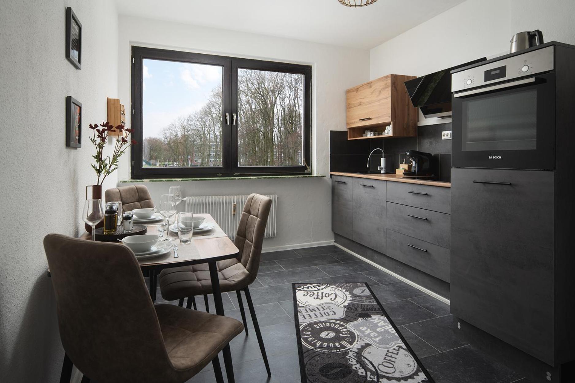 1-4 Gaeste Wohnung W-Lan, Netflix, Amazon, Parken, Arbeitsplatz, 24H Check In ,Vollausgestattet Kueche, Handtuecher Seife U,V,M Fuer Geschaeftsreisende, Paare, Familien , Datteln Exteriér fotografie